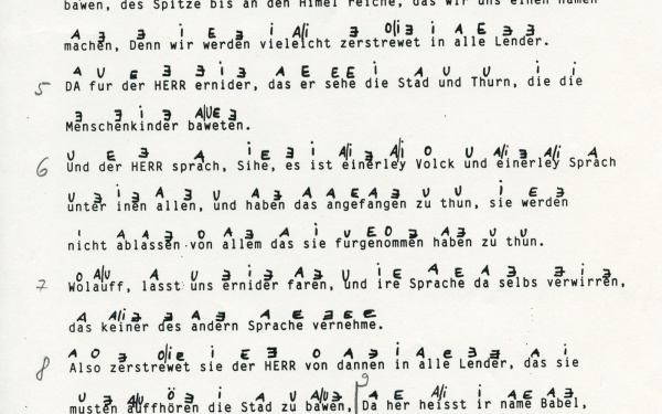 Stephan von Huene, »Sketch sheet Lexichaos«, 1990. ZKM | Center for Art and Media Karlsruhe, Stephan von Huene / ZKM-01-0095-02-1818