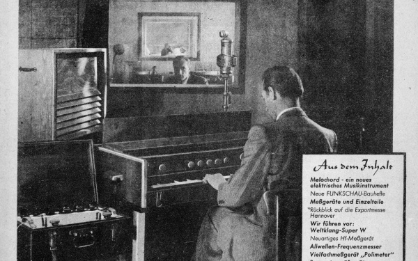 Harald Bode: »Melochord – ein neues elektrisches Musikinstrument«, in: »Funkschau, 20. Jahrgang No. 8« (august 1948)