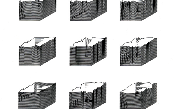 Manfred Mohr, »Cube Drawing P-80 Test«, 1971