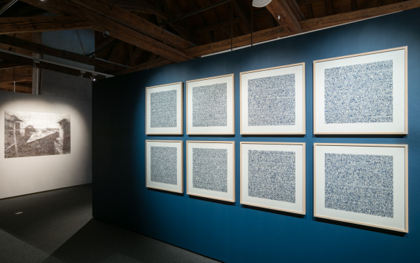 Andreas Müller-Pohle, »Digitale Partituren III (nach Nicéphore Niépce)«, 1998, Teil der Ausstellung »The Memory of the Future«, MusÇe de l'ElysÇe, Lausanne