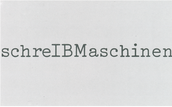 Michael Schirner, »schreIBMaschinen«, IBM 96 C Selectric, 1977