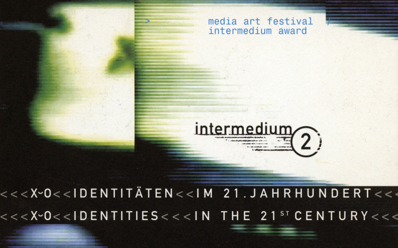 Cover der Publikation »Intermedium 2. X oder 0 Identitäten im 21. Jahrhundert / X or 0 Identities in the 21st Century. Medienkunst-Festival. Intermedium-Preis / Media Art Festival. Intermedium Award«