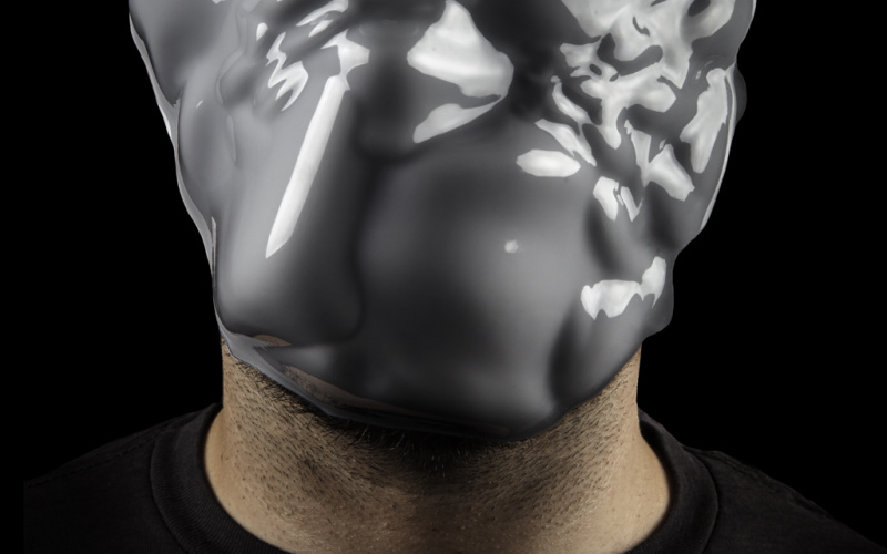 A man wearing a mask