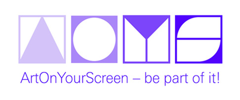 ArtOnYourScreen logo in purple