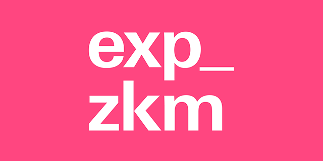 Pink icon of the ZKM app »experience_zkm«.