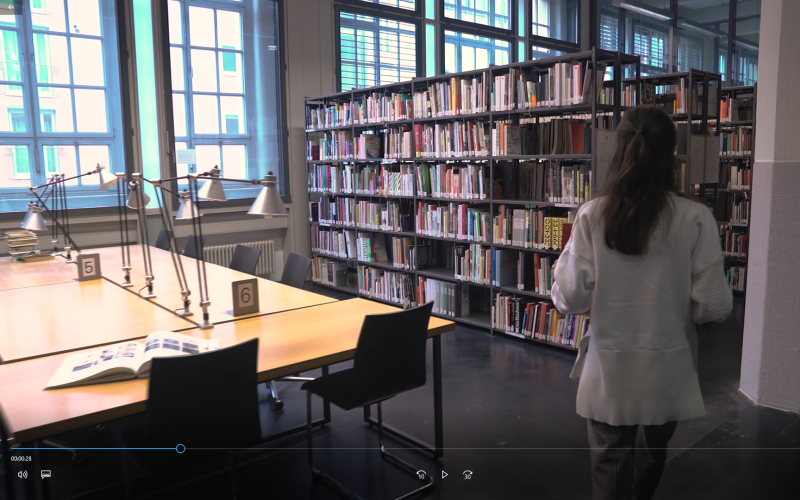 Screenshot from the library image film