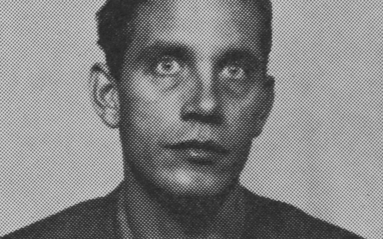 Portrait von Reinhard Döhl, aus dem Katalog 16 4 66, 1966